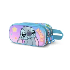 Astuccio 3D Doppio Disney Lilo e Stitch Blu 22 cm