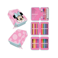 Astuccio 3 Scomparti Minnie Cerdà