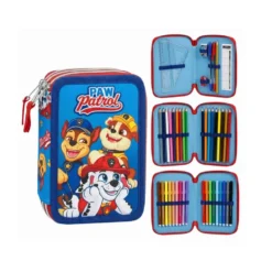 Astuccio 3 Scomparti Paw Patrol Cerdà
