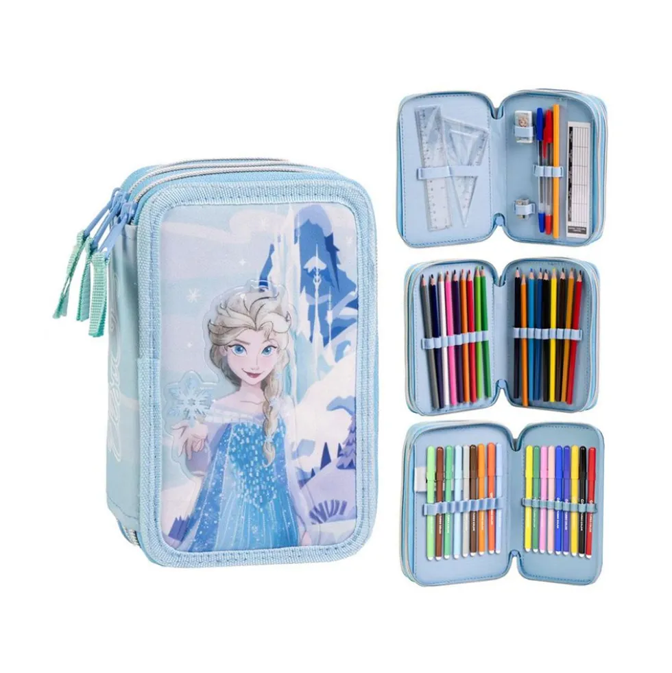 Astuccio triplo Frozen per scuola
