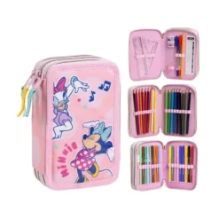Astuccio triplo Minnie per scuola