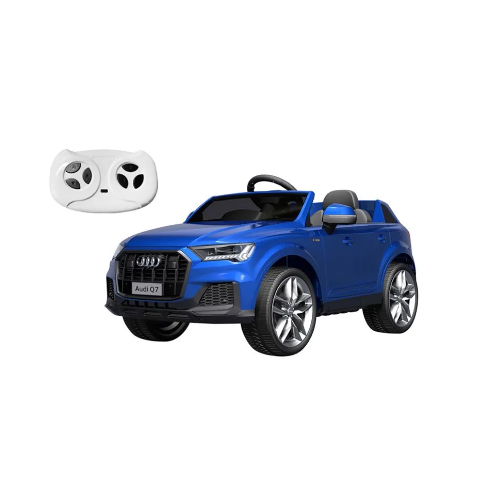 Auto elettrica Audi Q7 blu per bambini - Mazzeo Giocattoli