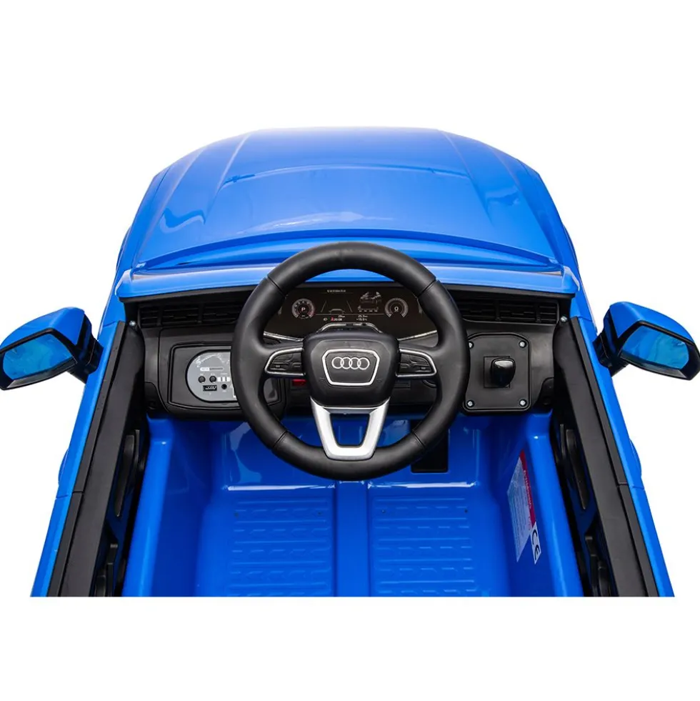 Auto elettrica Audi Q7 blu per bambini - Mazzeo Giocattoli