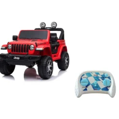 Auto elettrica Jeep Rubicon Rossa per bambini - Mazzeo Giocattoli