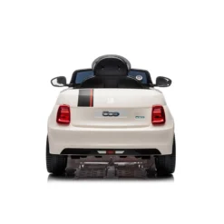 Auto elettrica Nuova Fiat 500 bianca per bambini - Mazzeo Giocattoli