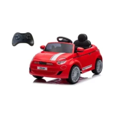 Auto elettrica Nuova Fiat 500 rossa per bambini - Mazzeo Giocattoli