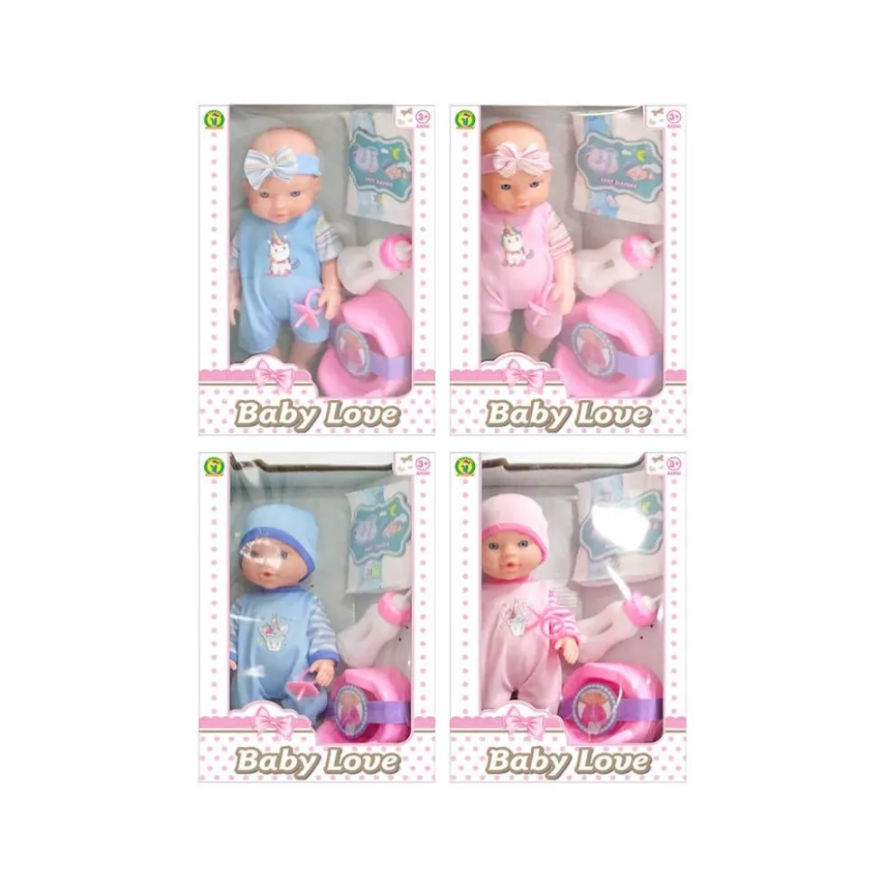 Bambola Baby Love 30 cm con accessori - Mazzeo Giocattoli