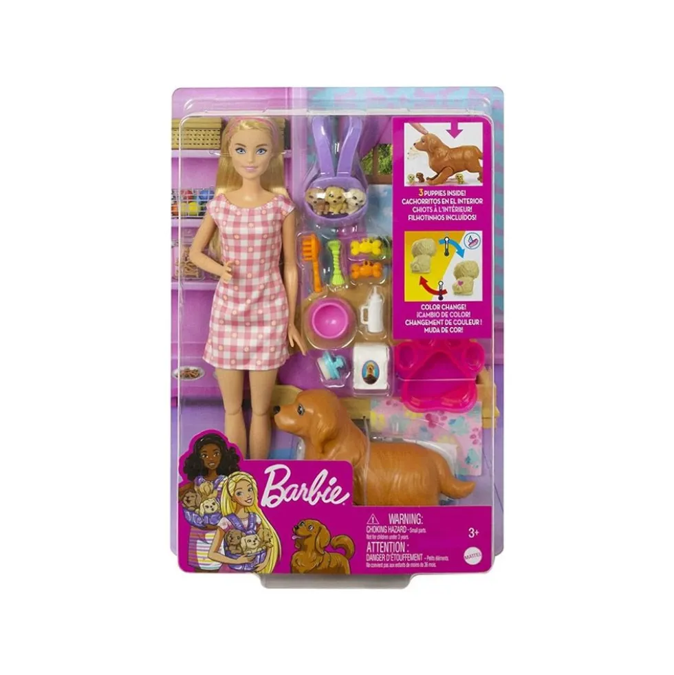 Bambola Barbie Cuccioli Appena Nati - Mattel