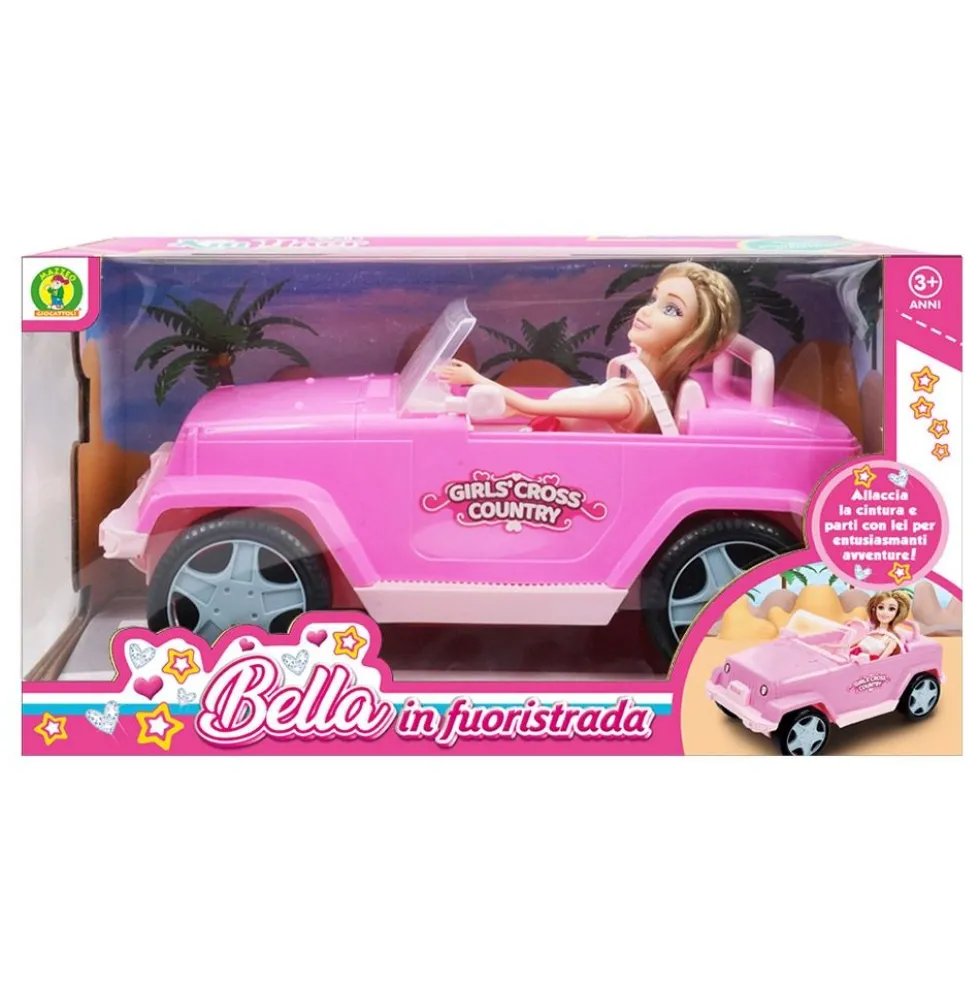 Bambola Bella con fuoristrada - Mazzeo Giocattoli