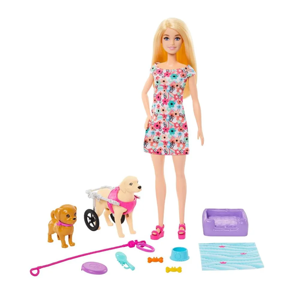 Barbie Playset con Cuccioli e Accessori – Mattel