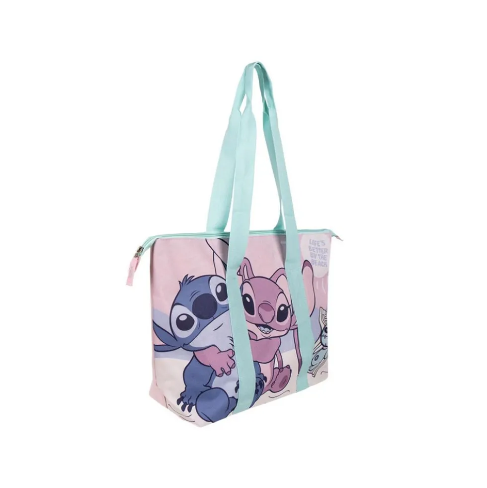Borsa Mare Stitch Blu con Zip 36 cm – Artesania Cerdà