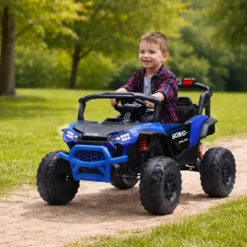 Buggy Elettrico Safari Blu per Bambini con Telecomando – Mazzeo Giocattoli
