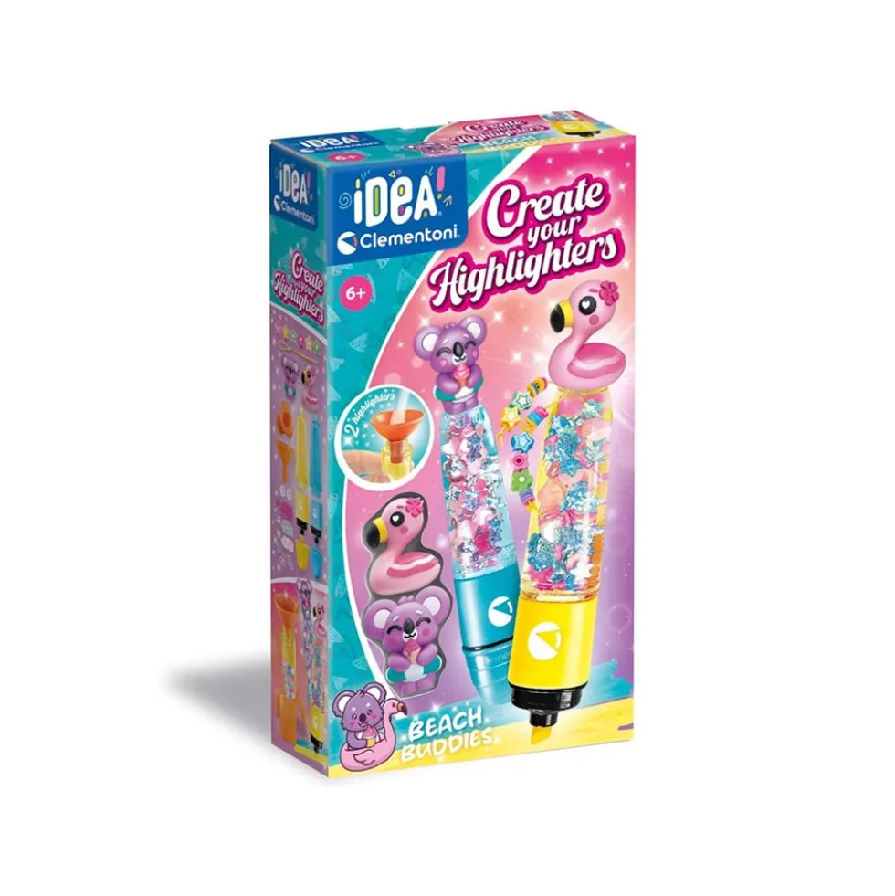Clementoni Idea Create Your Highlighters Beach Buddies