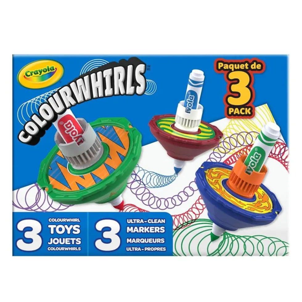 Colourwhirls set 3 trottole - Crayola
