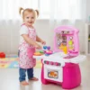 Cucina giocattolo rosa con accessori - Mazzeo Giocattoli