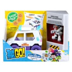 DC Comics Teen Titans Go T-Car Pizza Launcher con Cyborg – Spin Master
