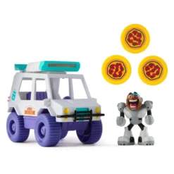 DC Comics Teen Titans Go T-Car Pizza Launcher con Cyborg – Spin Master