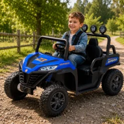Fuoristrada Cavalcabile Sport Blu per Bambini 12V – Mazzeo Giocattoli