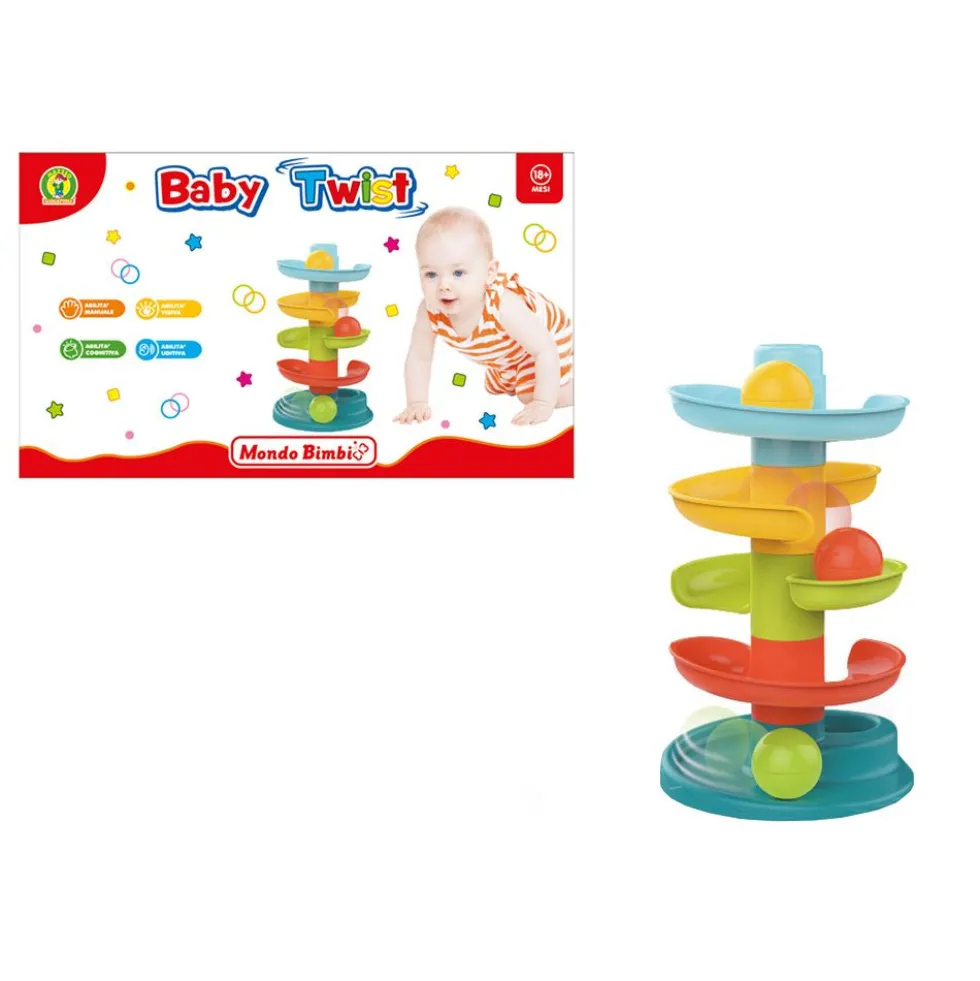 Giocattolo prima infanzia con spirale e pallina - Mazzeo Giocattoli