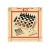 Gioco da tavolo con dama, scacchi e tris - mazzeo giocattoli
