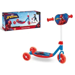 Monopattino 3 Ruote Spiderman My First Scooter Bambini con Borsetta – Mondo