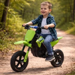 Motocross Honda Elettrico Verde per Bambini 250W - Mazzeo Giocattoli