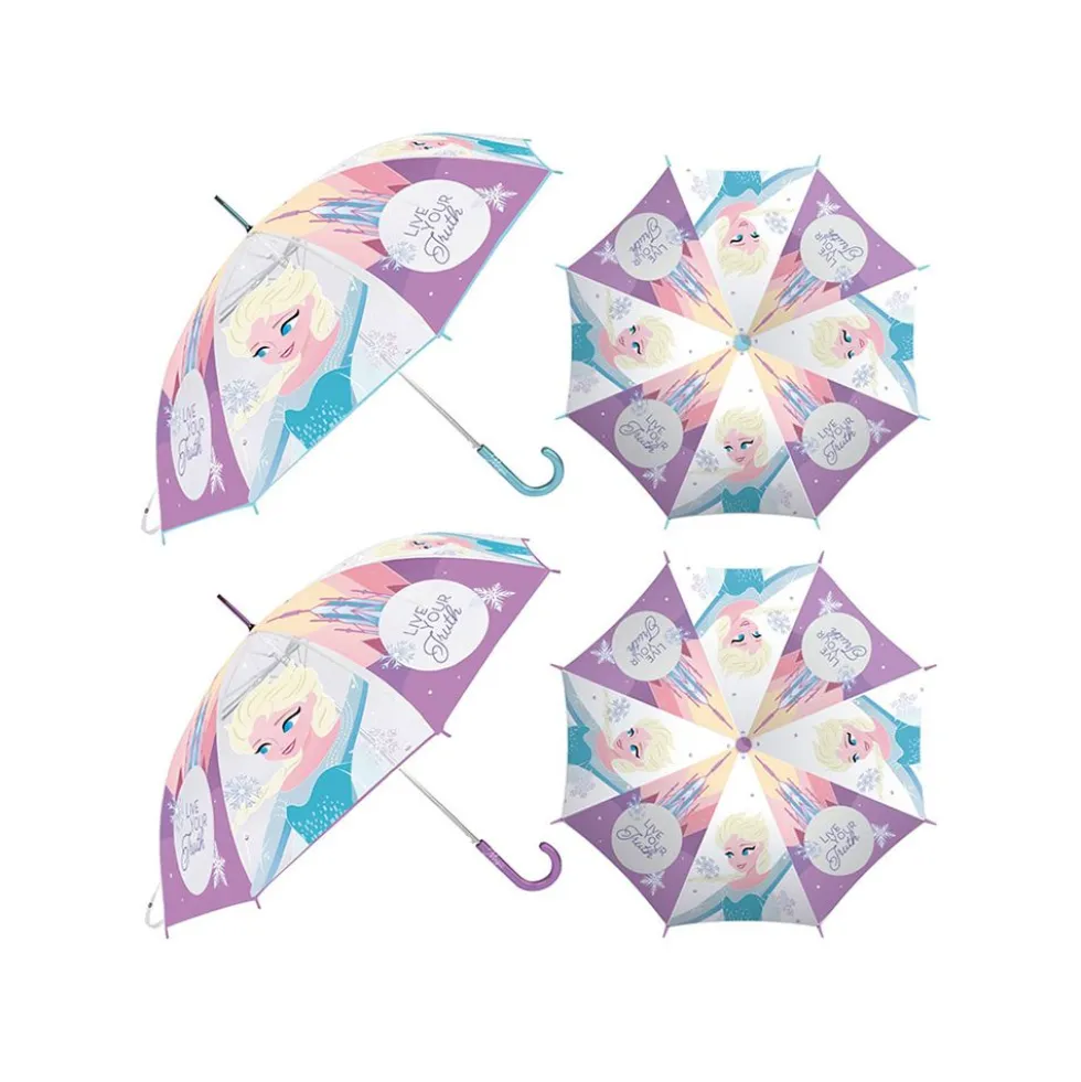 Ombrello trasparente Frozen 82 cm