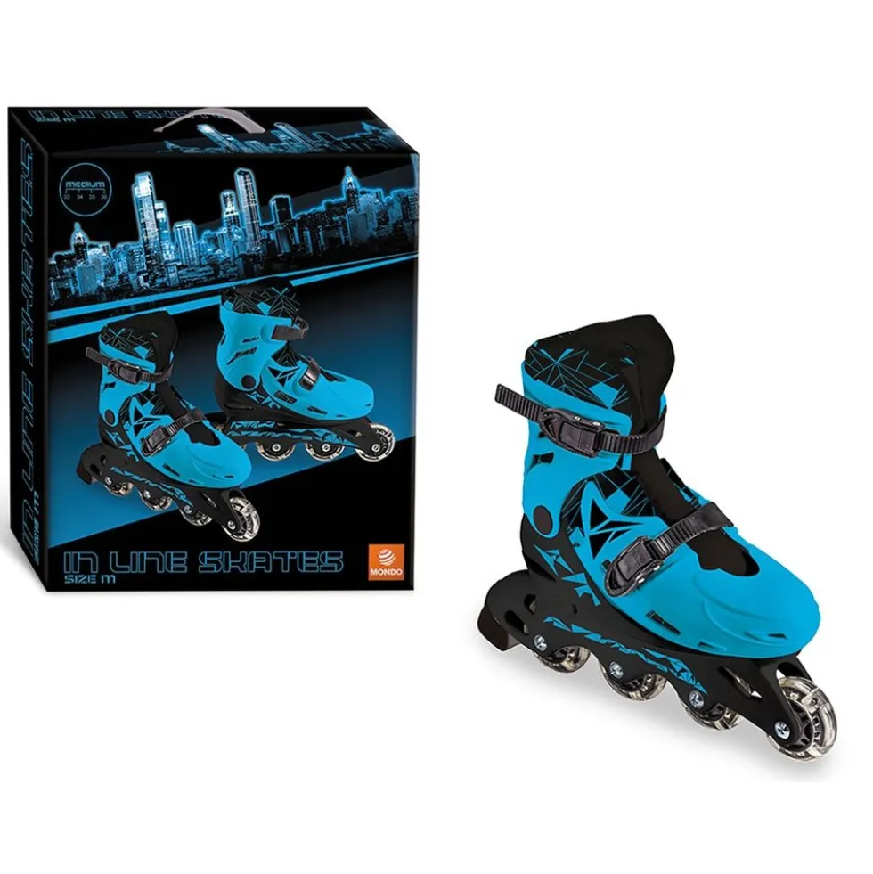 Pattini bimbo in linea blu tg. M - Mondo