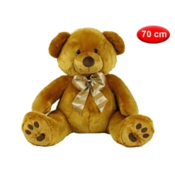 peluche orso bruno con cravatta - mazzeo giocattoli