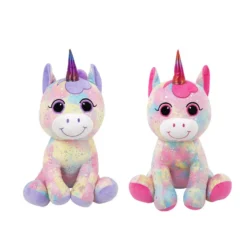 Peluche unicorno multicolore 40 cm - Mazzeo Giocattoli