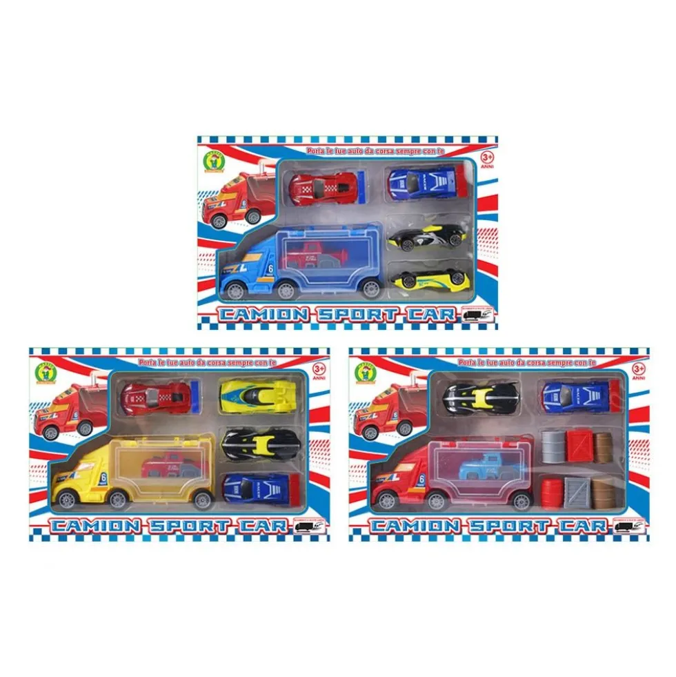 Play set con camion trasporto auto - Mazzeo Giocattoli