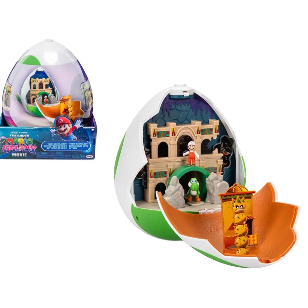 Playset Uovo di Yoshi Super Mario con Fire Mario – Jakks Pacific