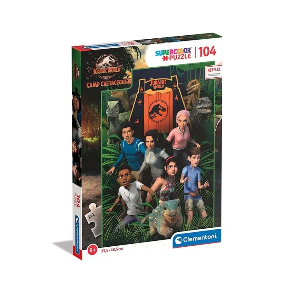 Puzzle 104 pz Jurassic World Camp Cretaceus - Clementoni
