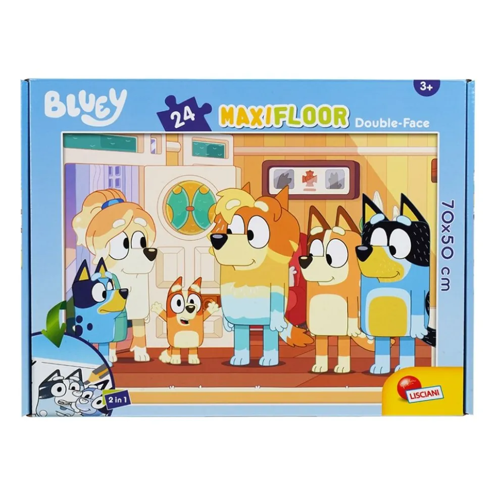 Puzzle 24 pz personaggi Bluey 2 in 1 - Lisciani