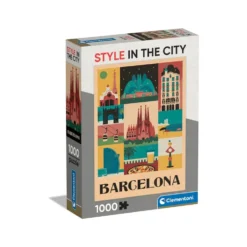 Puzzle 1000 pz Style in the city Barcellona - Clementoni