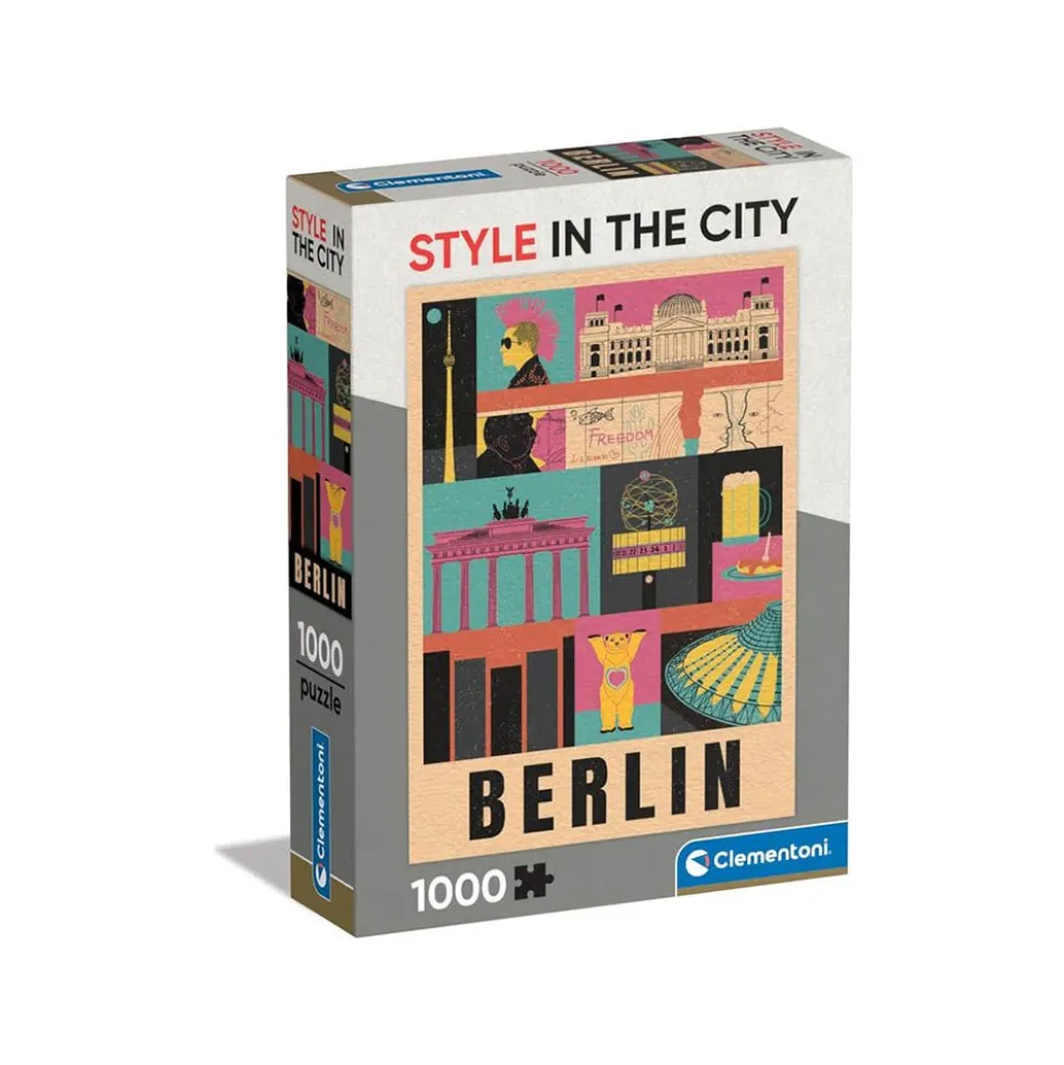 Puzzle 1000 pz Style in the city Berlino - Clementoni