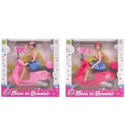 Scooter bambola diva 30 cm - mazzeo giocattoli