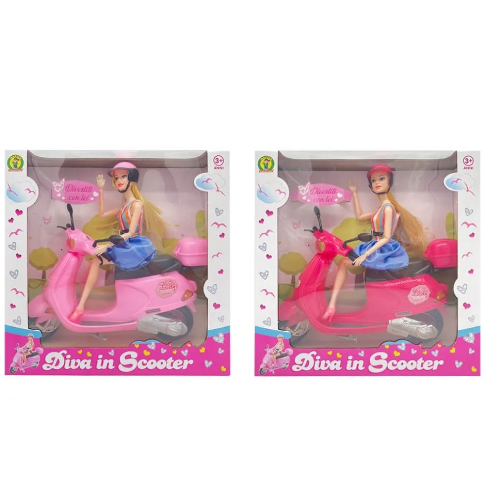 Scooter bambola diva 30 cm - mazzeo giocattoli