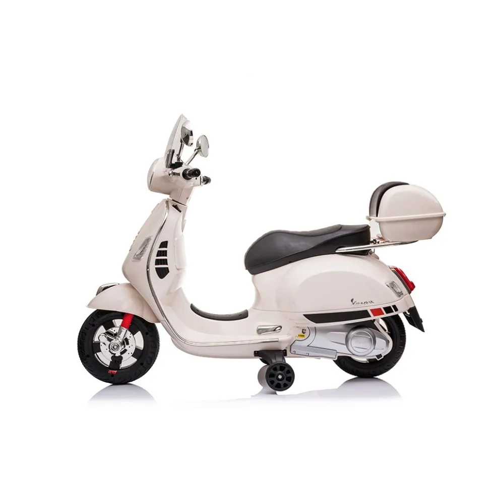 Scooter elettrico Vespa Gts bianco per bambini - Mazzeo Giocattoli