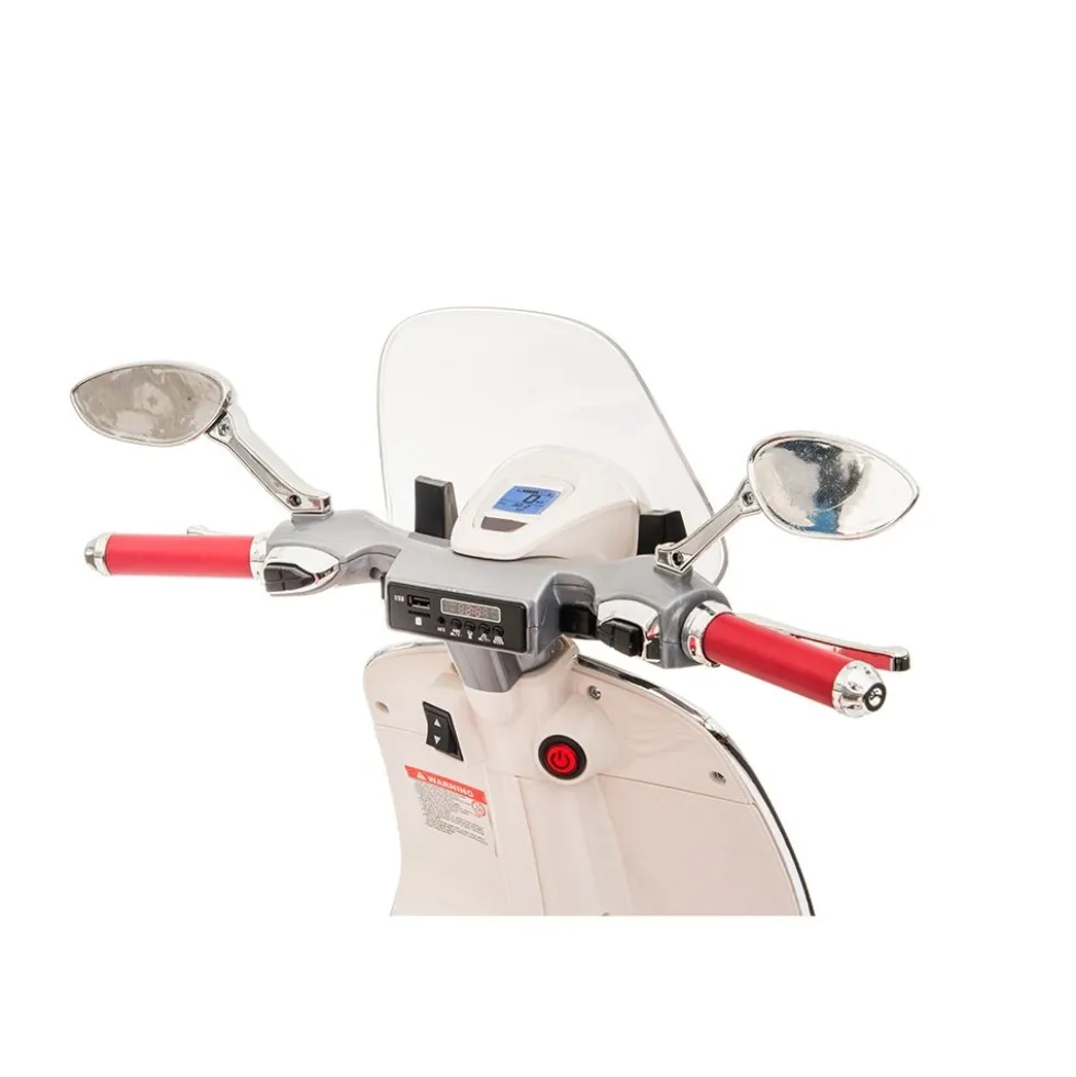 Scooter Vespa per bambino colore bianco - Mazzeo Giocattoli
