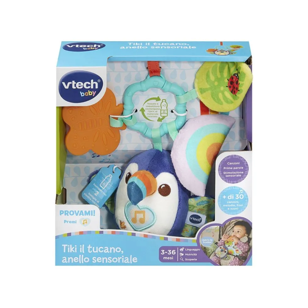 Tiki il Tucano Anello Sensoriale per Neonati 3-36 Mesi – Vtech