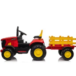 Trattore cavalcabile rosso elettrico per bambino - Mazzeo Giocattoli