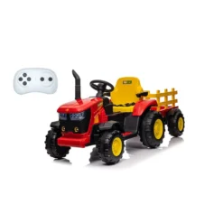 Trattore cavalcabile rosso elettrico per bambino - Mazzeo Giocattoli