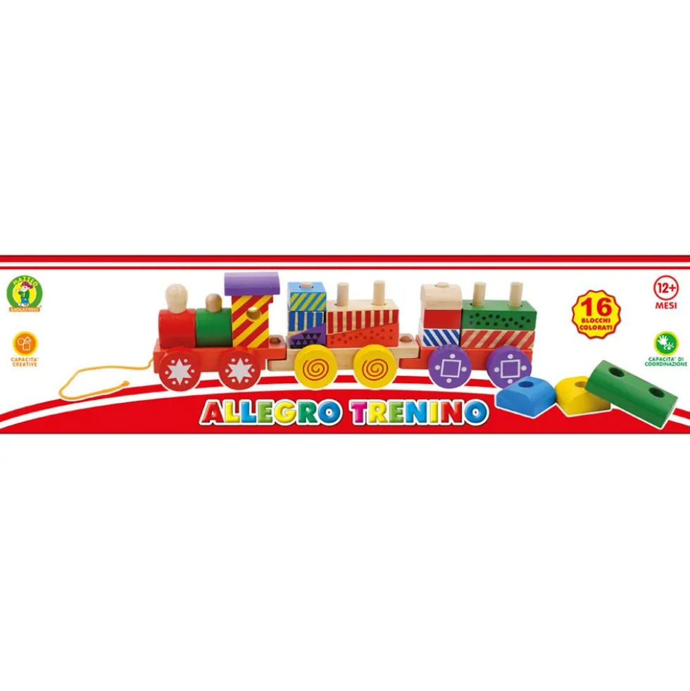 Trenino con blocchi colorati - Mazzeo Giocattoli