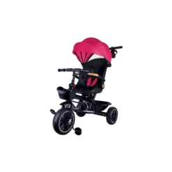 Triciclo fucsia con cappotta per bambino - Mazzeo Giocattoli