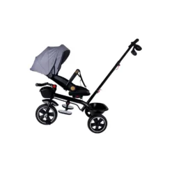 Triciclo grigio con cappotta per bambino - Mazzeo Giocattoli