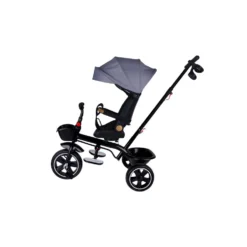Triciclo grigio con cappotta per bambino - Mazzeo Giocattoli