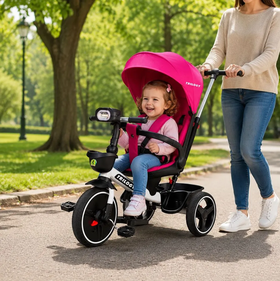 Triciclo Trilogy rosa per Bimba - Mazzeo Giocattoli