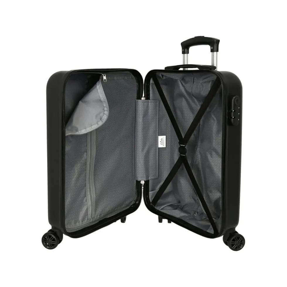 Trolley Kuromi Wonder 55 cm Bianco Fucsia ABS 35L 4 Ruote