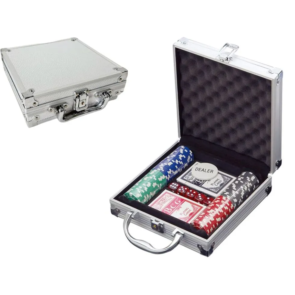 Valigetta Poker 100 Pezzi Mazzeo Giocattoli